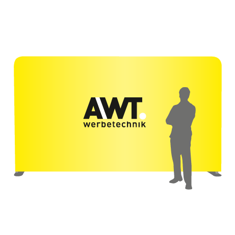 Textilwand ALU | 500er gerade | einseitig bedruckt