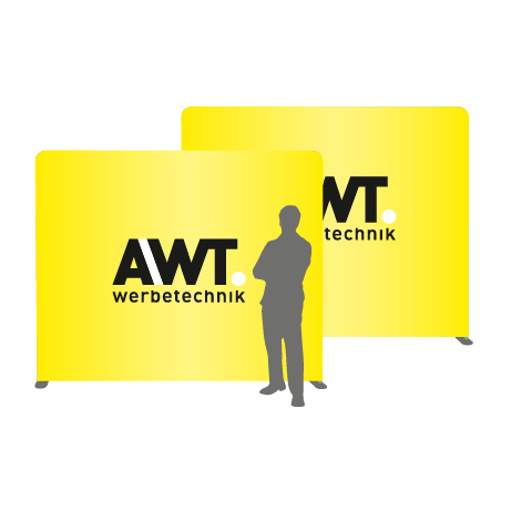 Textilwand ALU | 240er gerade | beidseitig bedruckt