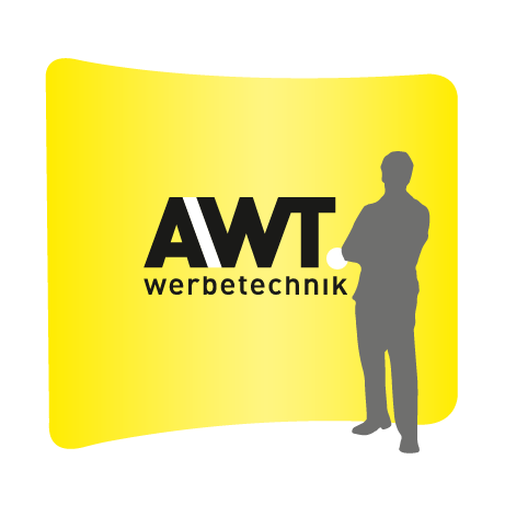 Textilwand ALU | 300er gebogen | einseitig bedruckt
