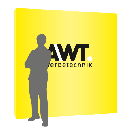 Textilfaltwand | 3 x 3 Felder gerade | einseitig bedruckt