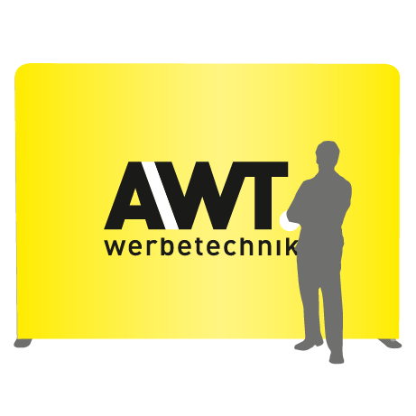 Textilwand ALU | 300er gerade | einseitig bedruckt