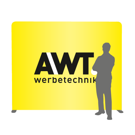 Textilwand ALU | 240er gerade | einseitig bedruckt