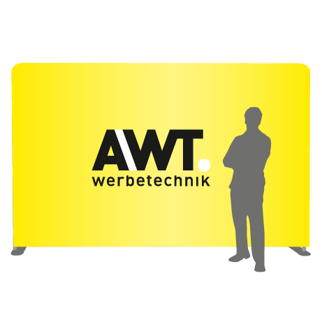 Textilwand ALU | 400er gerade | einseitig bedruckt