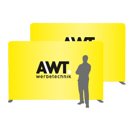 Textilwand ALU | 400er gerade | beidseitig bedruckt