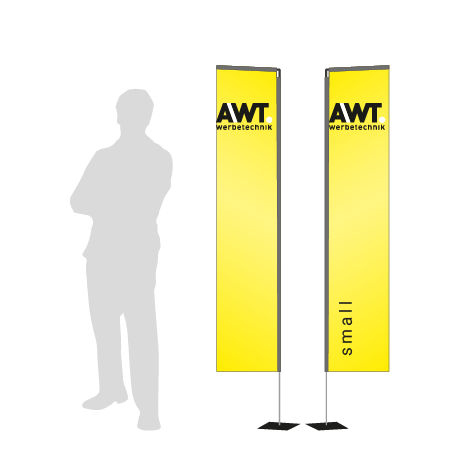 Beachflag Rechteck | Small (200 cm) | beidseitig bedruckt