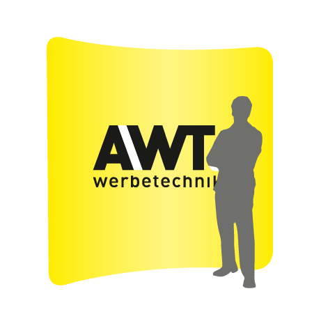 Textilwand ALU | 240er gebogen | einseitig bedruckt