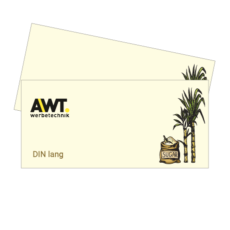 Drucksachen aus Zuckerrohrpapier